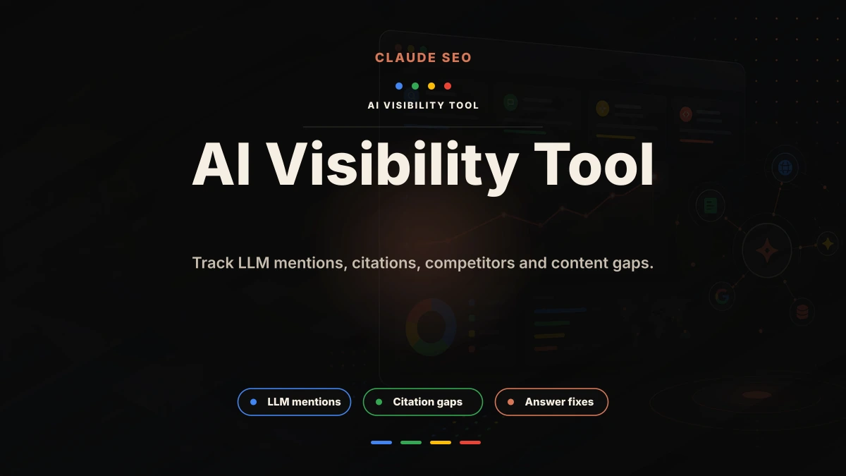 AI visibility dashboard concept for tracking LLM mentions and citation sources