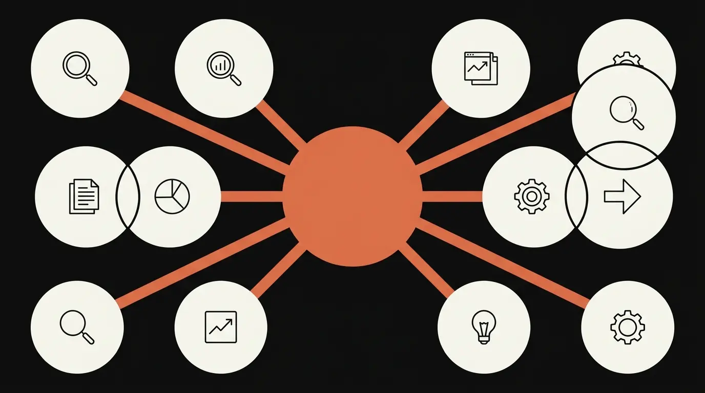 Claude SEO topic cluster generator with SERP overlap analysis and hub-and-spoke architecture