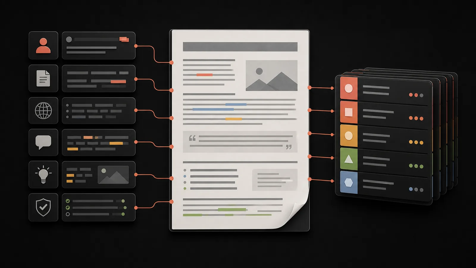 Page evidence passes through experience, expertise, authority, and trust review layers